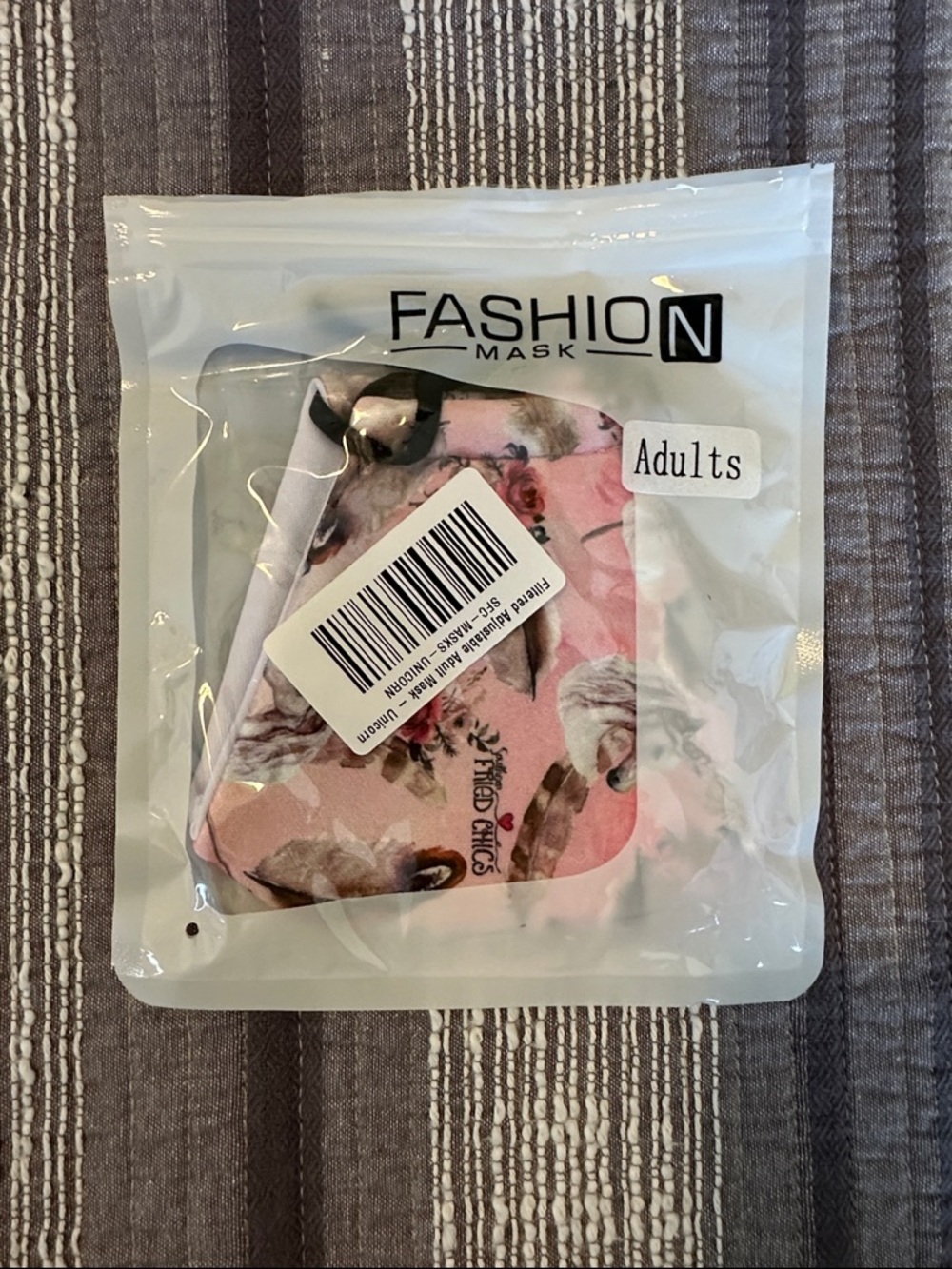 NWOT Floral Pink Adult Face Mask